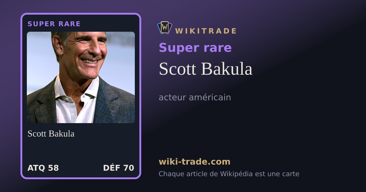 Scott Bakula — carte Super rare