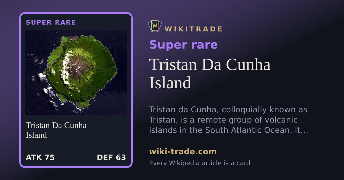 Tristan Da Cunha Island — Super rare card