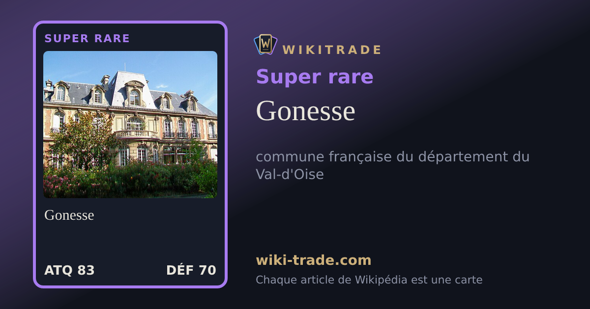 Gonesse — carte Super rare