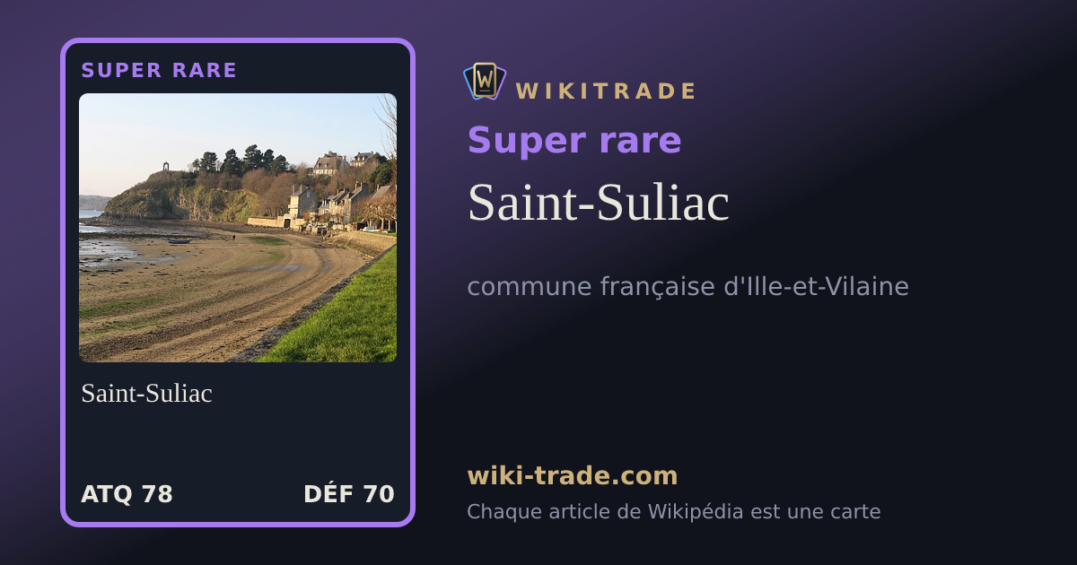 Saint-Suliac — carte Super rare