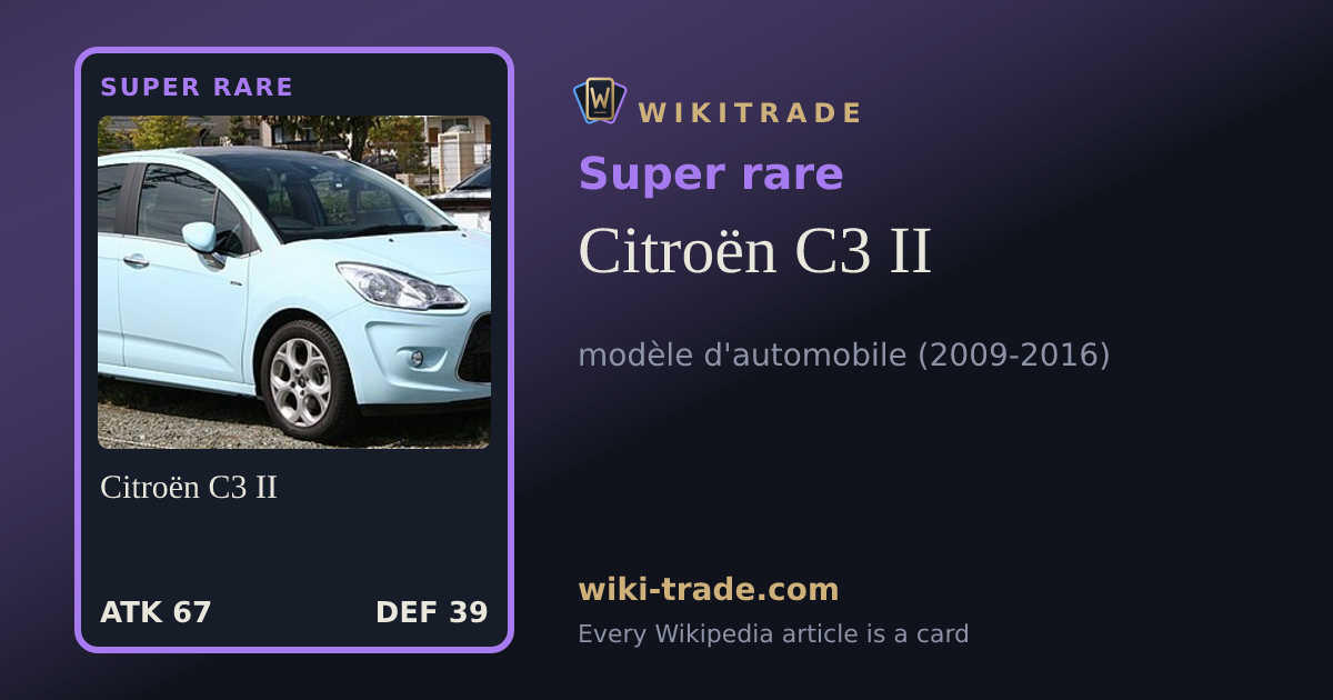 Citroën C3 II — Super rare card