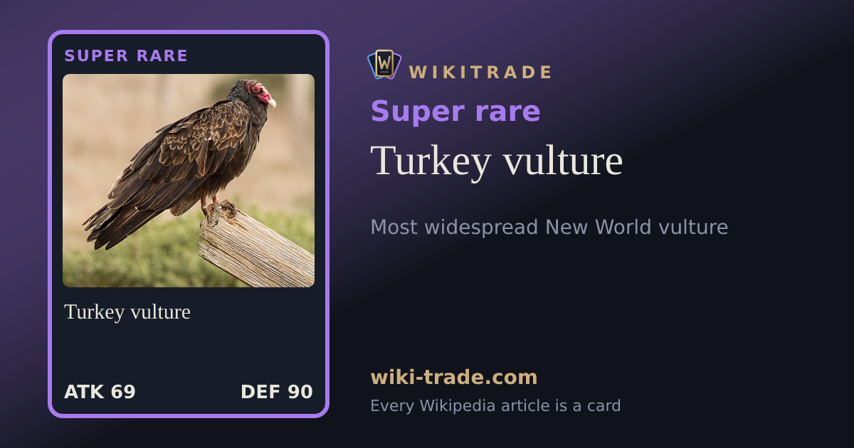 Turkey vulture — Super rare card