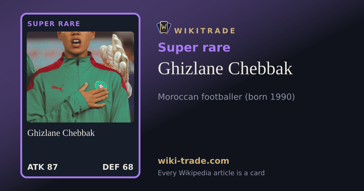 Ghizlane Chebbak — Super rare card