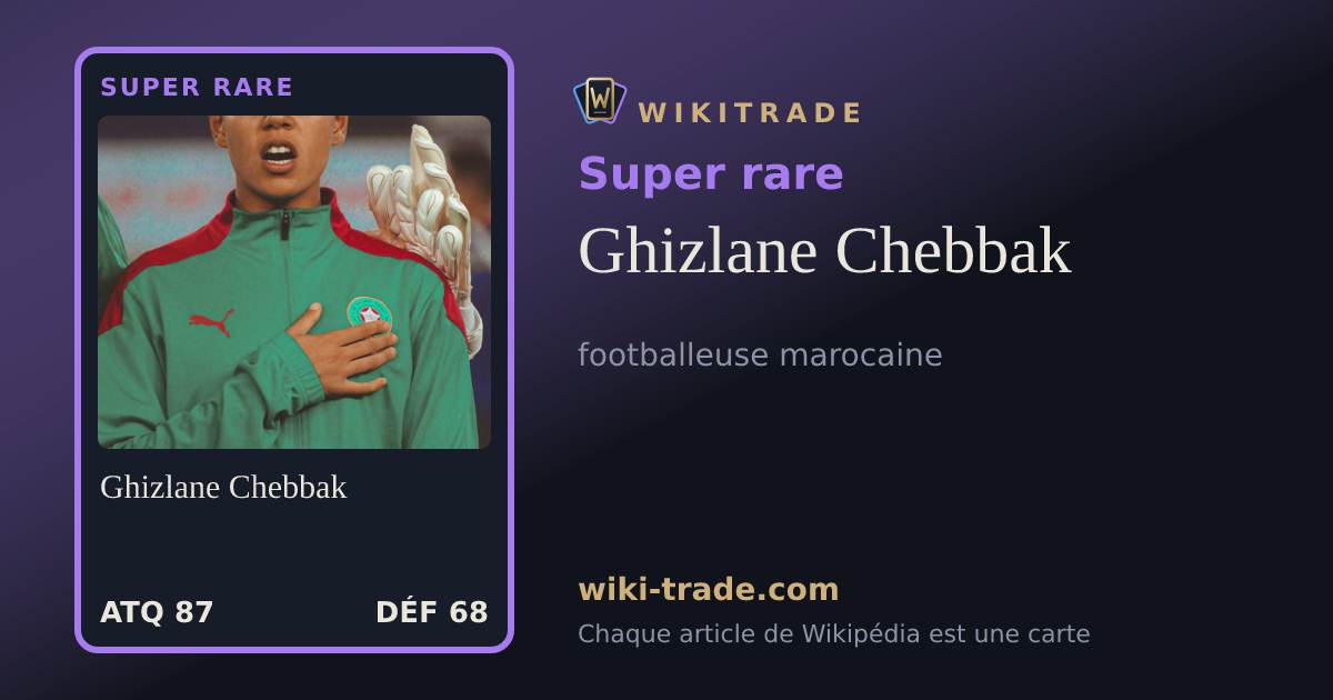 Ghizlane Chebbak — carte Super rare