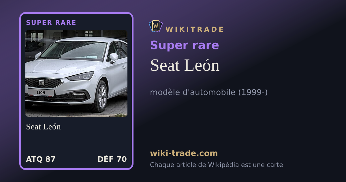 Seat León — carte Super rare