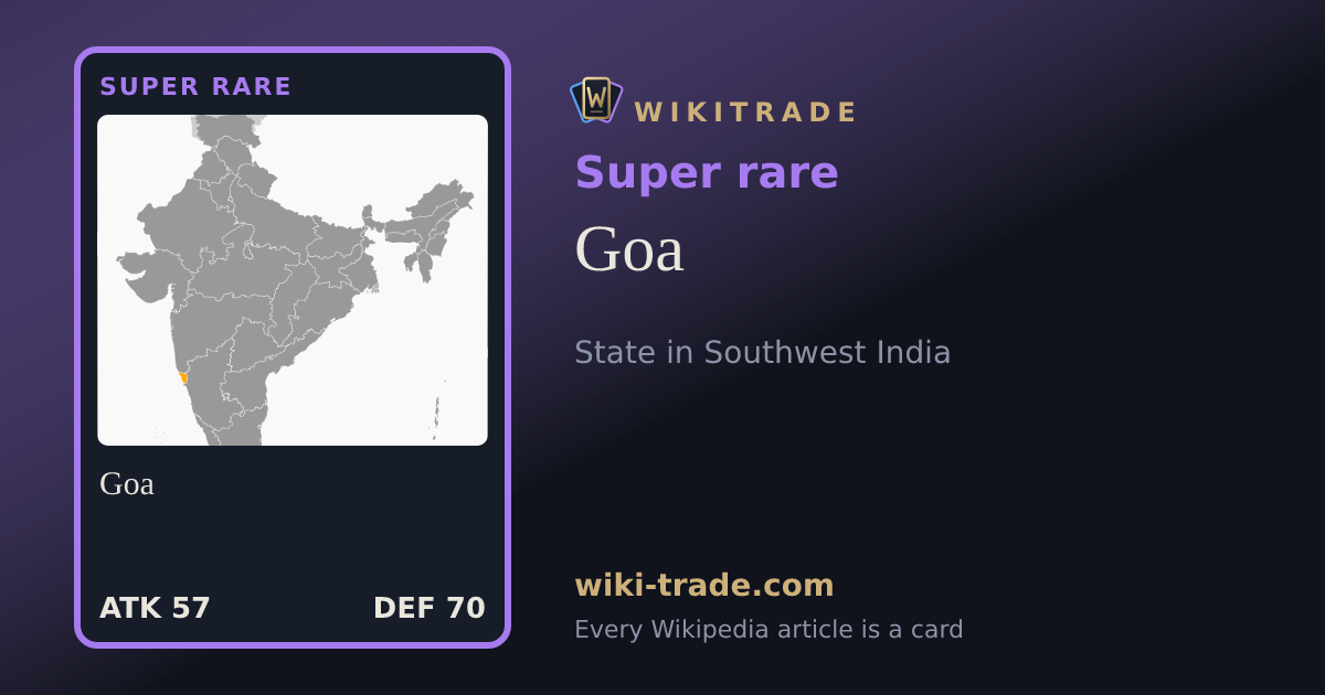 Goa — Super rare card