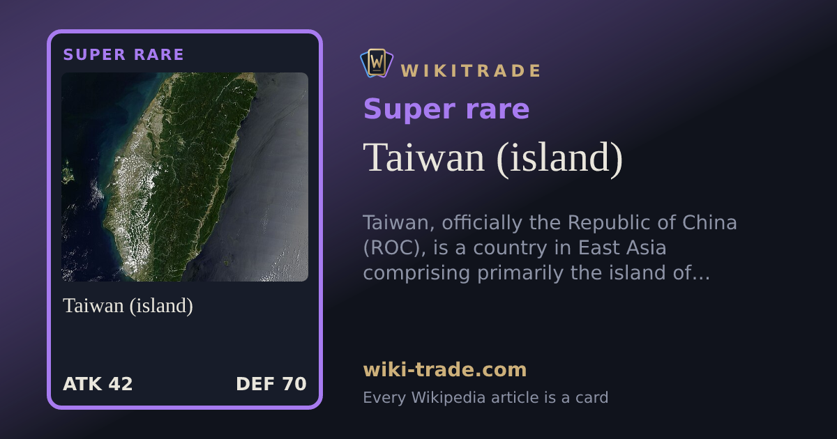 Taiwan (island) — Super rare card