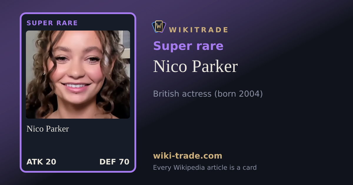 Nico Parker — Super rare card