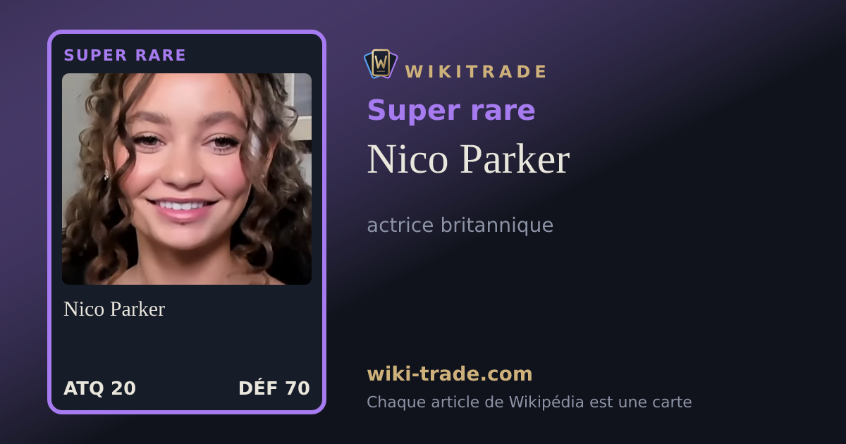 Nico Parker — carte Super rare