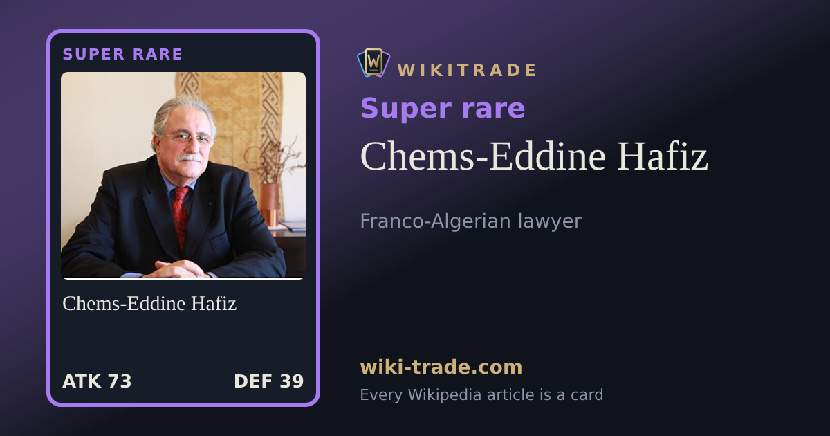 Chems-Eddine Hafiz — Super rare card