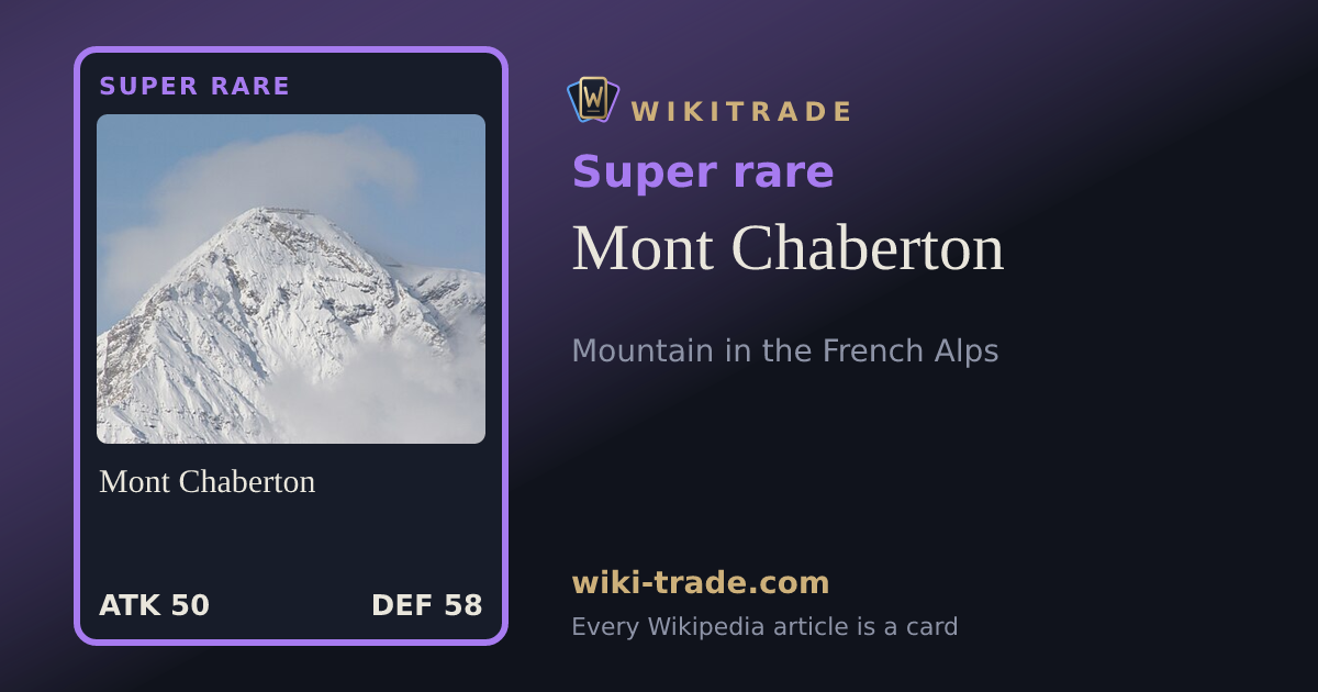 Mont Chaberton — Super rare card
