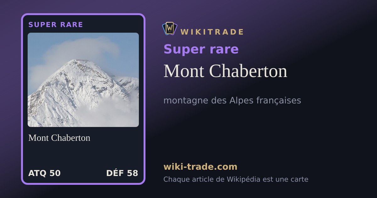 Mont Chaberton — carte Super rare