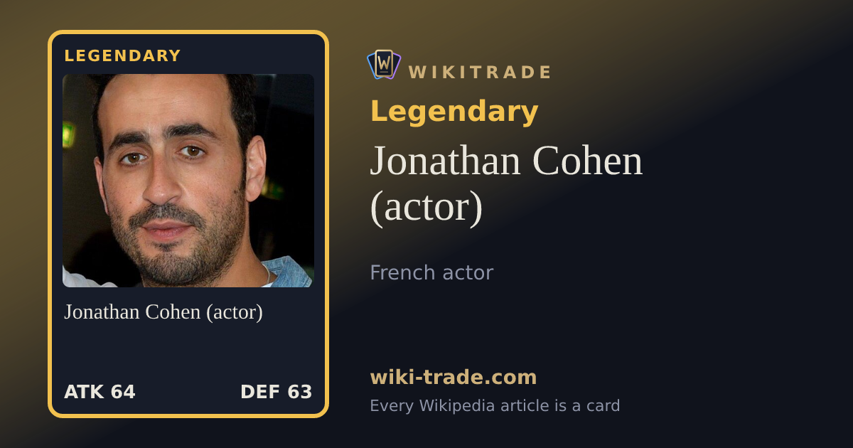 Jonathan Cohen (actor) — Legendary card