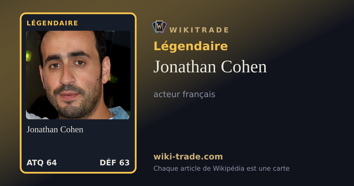 Jonathan Cohen — carte Légendaire