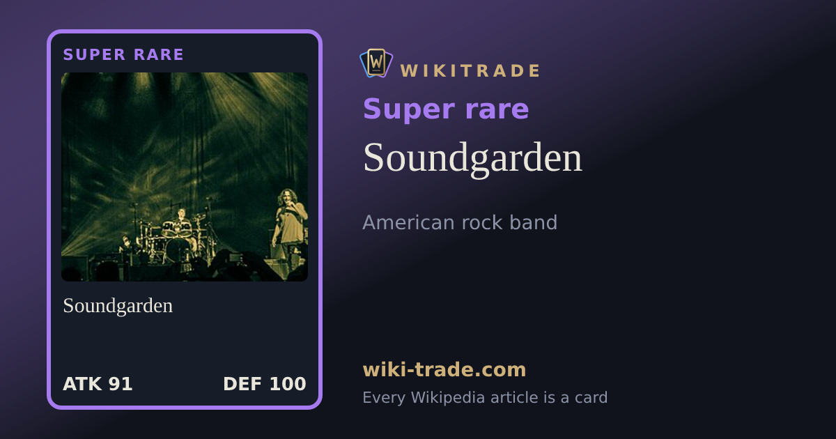 Soundgarden — Super rare card