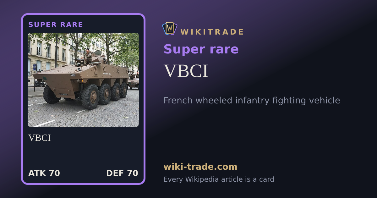 VBCI — Super rare card