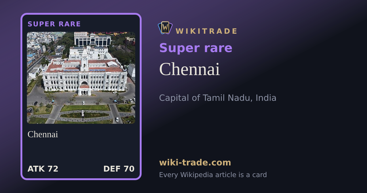 Chennai — Super rare card