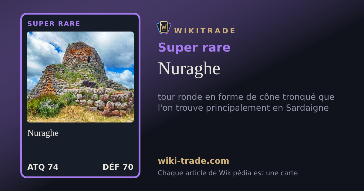 Nuraghe — carte Super rare