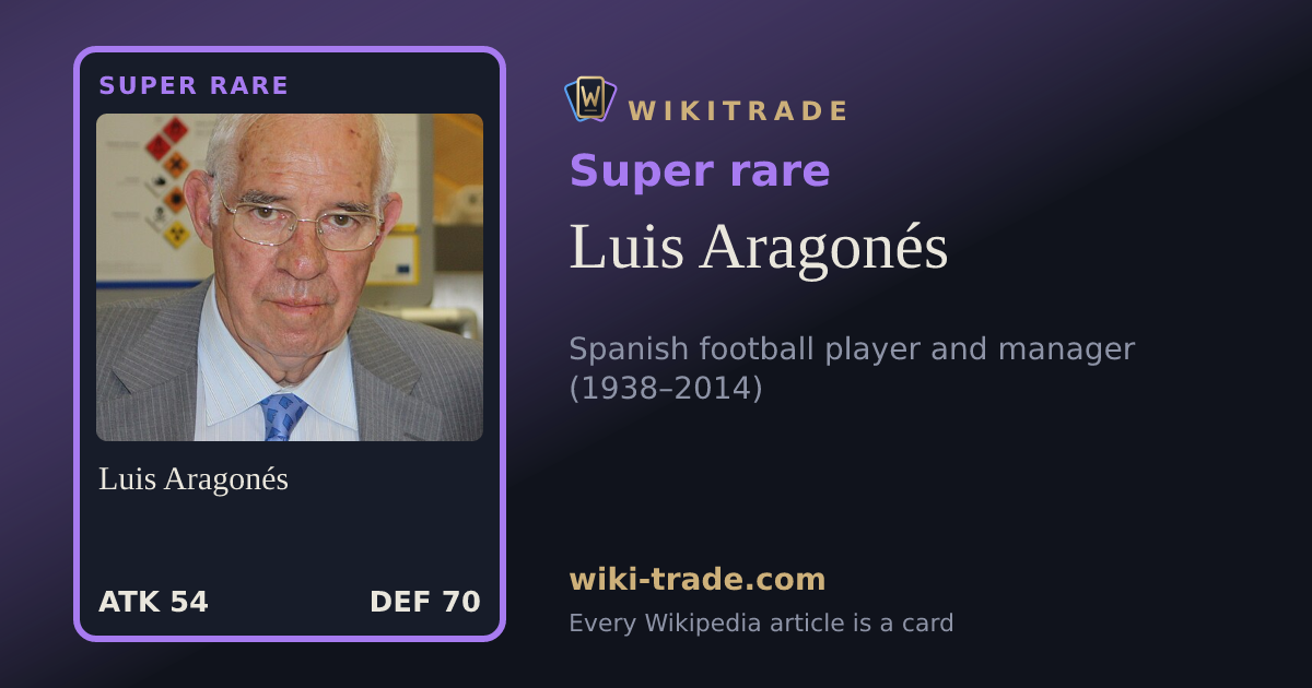 Luis Aragonés — Super rare card