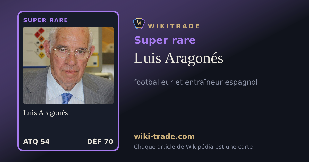 Luis Aragonés — carte Super rare