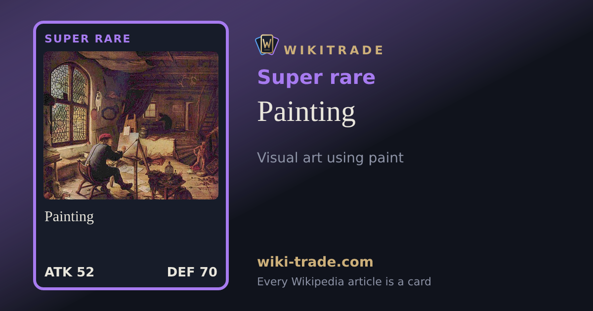 Painting — Super rare card