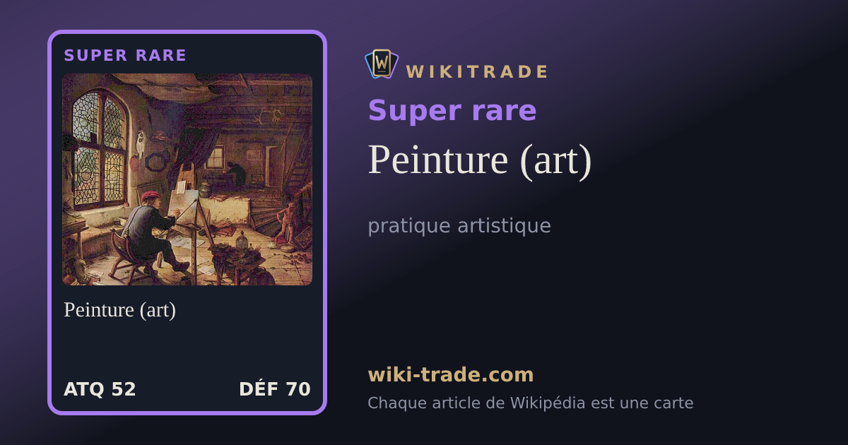 Peinture (art) — carte Super rare