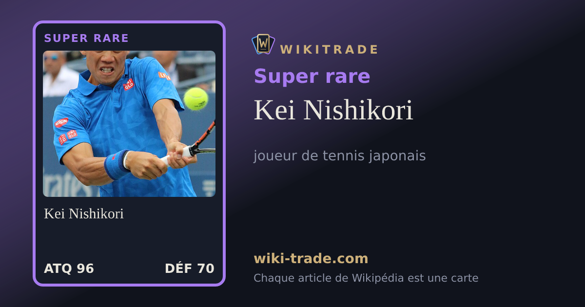 Kei Nishikori — carte Super rare