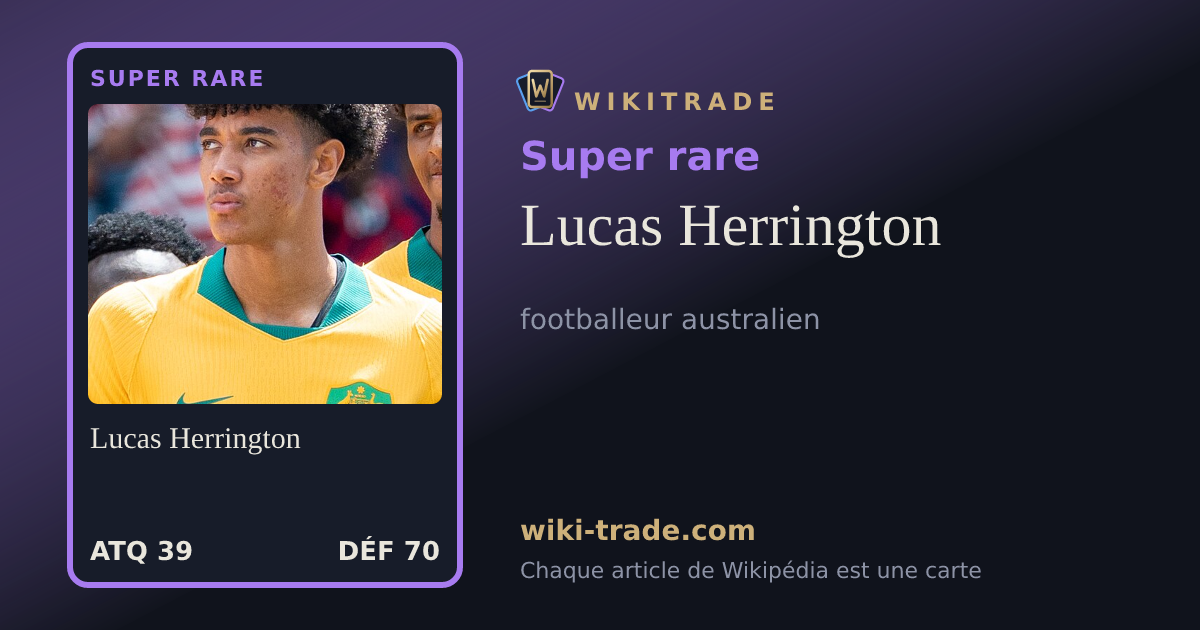 Lucas Herrington — carte Super rare