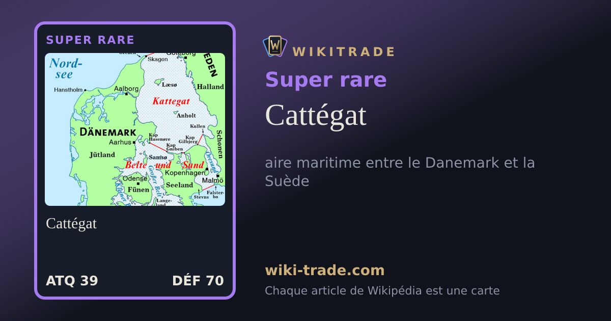 Cattégat — carte Super rare