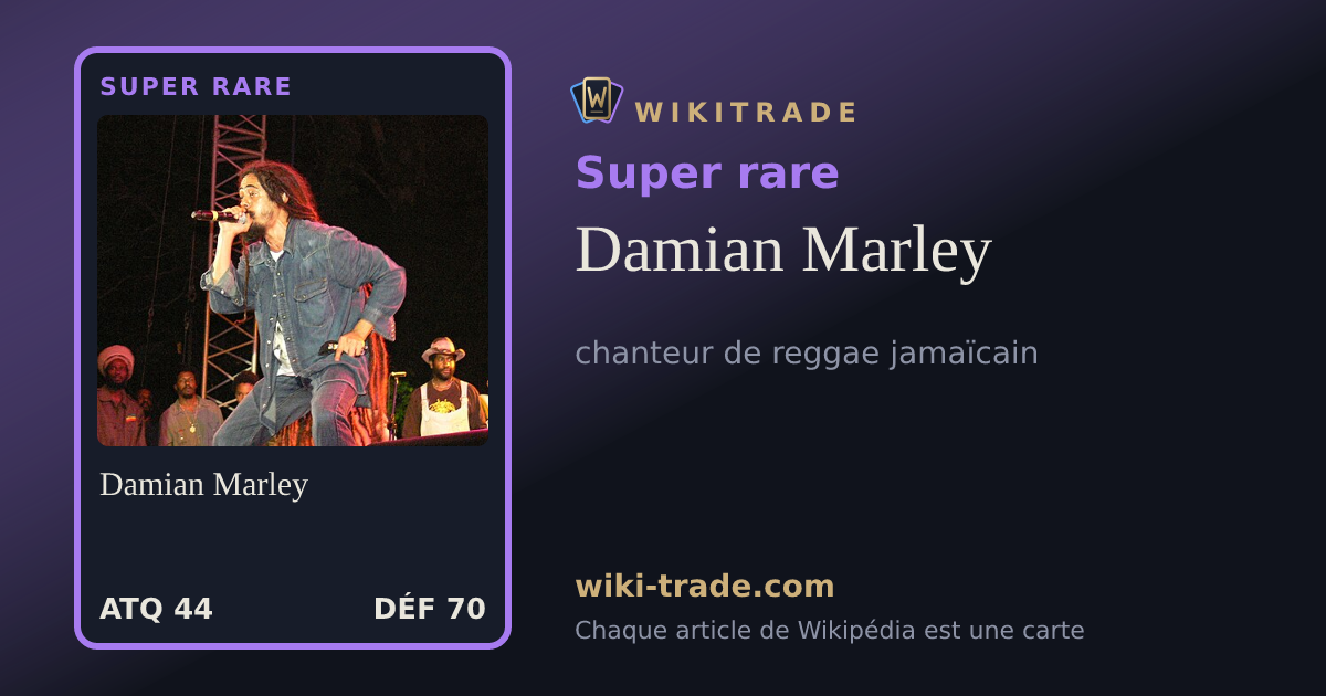 Damian Marley — carte Super rare