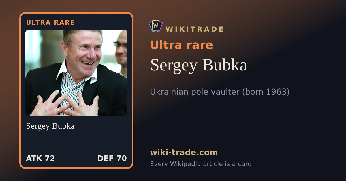 Sergey Bubka — Ultra rare card
