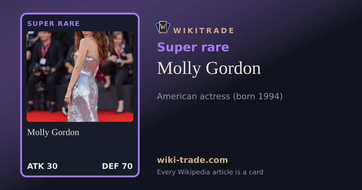 Molly Gordon — Super rare card