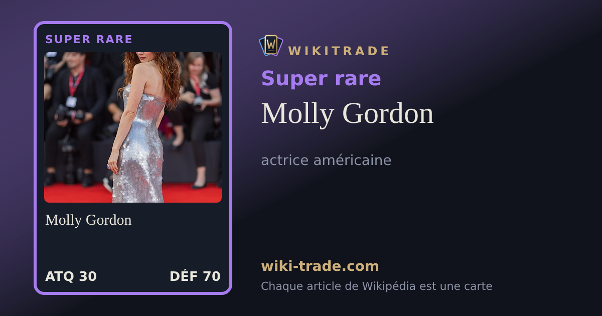 Molly Gordon — carte Super rare