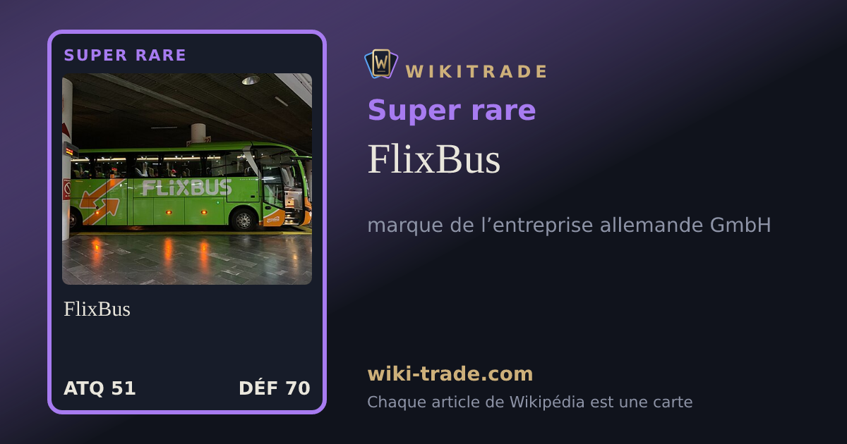 FlixBus — carte Super rare