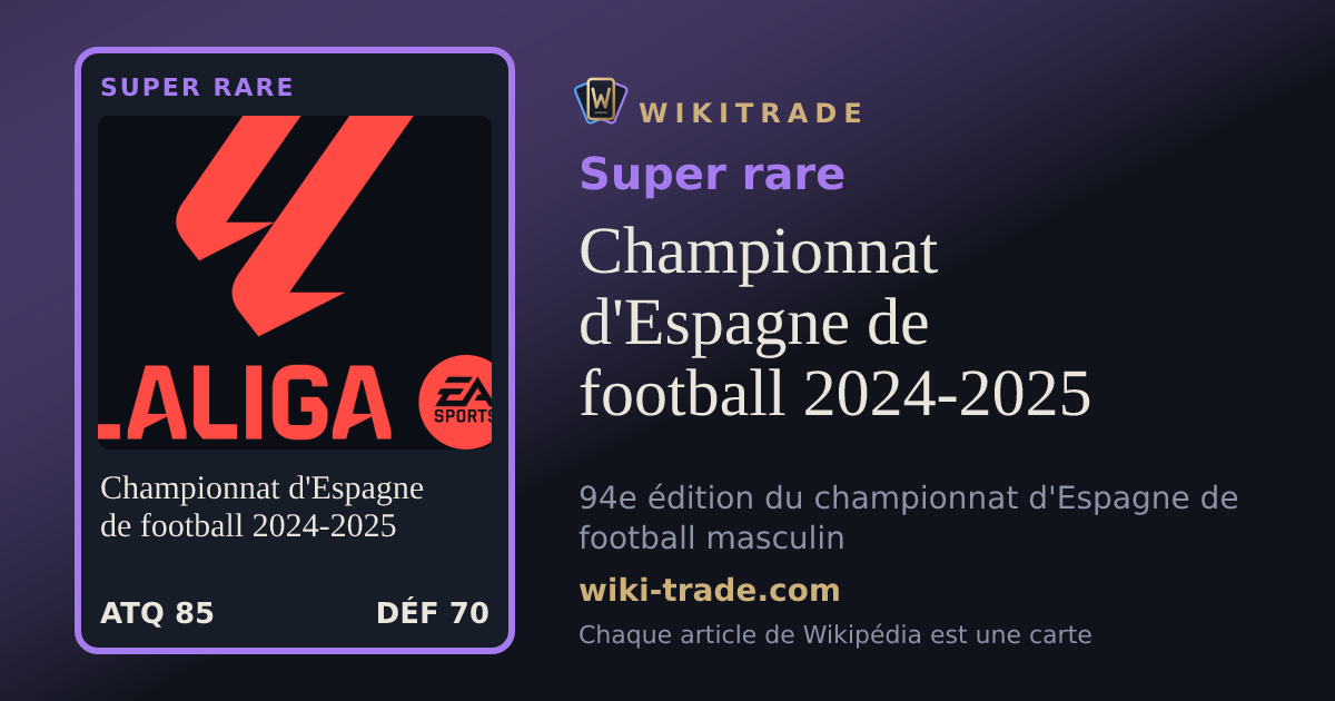Championnat d'Espagne de football 2024-2025 — carte Super rare