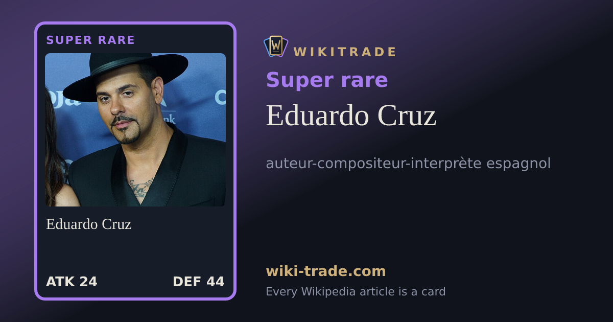 Eduardo Cruz — Super rare card