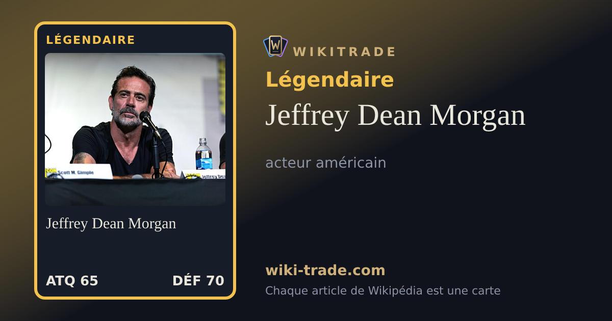 Jeffrey Dean Morgan — carte Légendaire