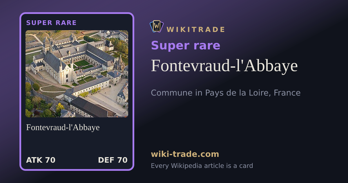 Fontevraud-l'Abbaye — Super rare card