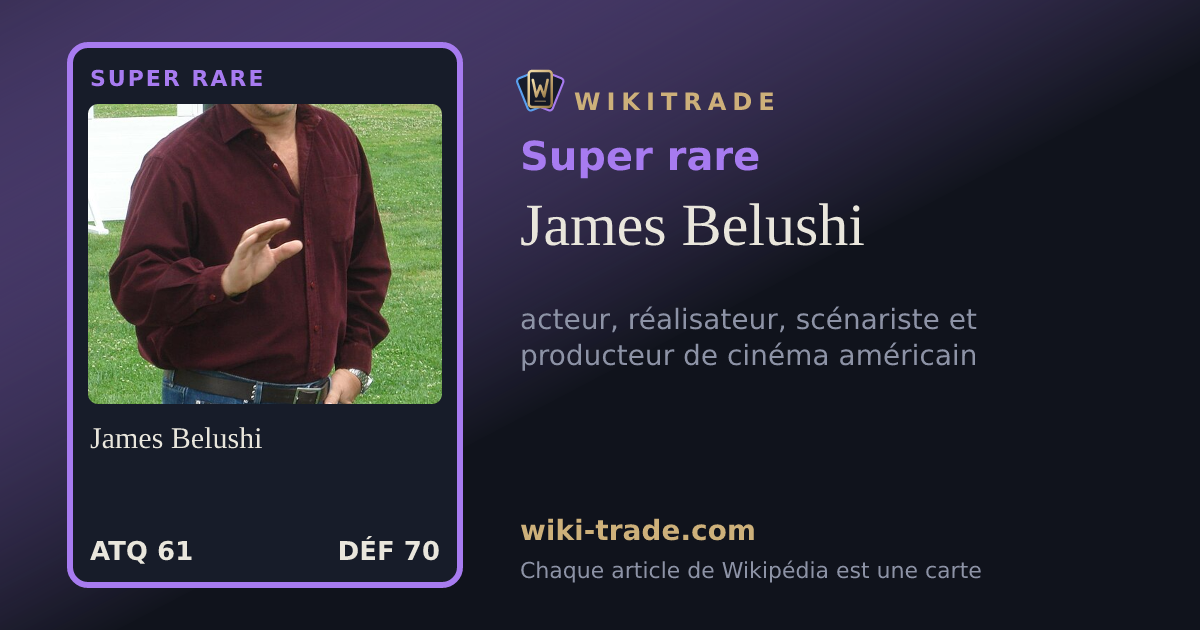 James Belushi — carte Super rare