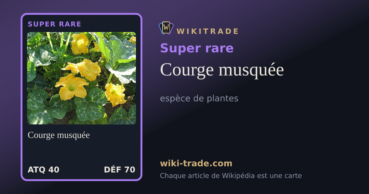Courge musquée — carte Super rare