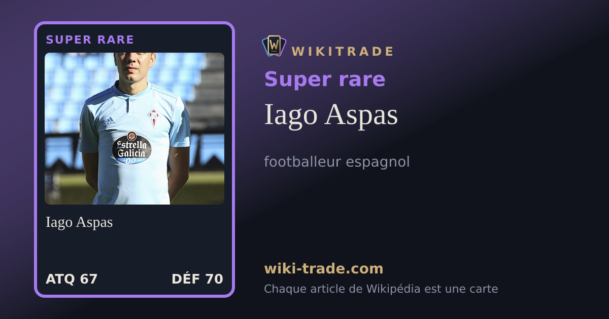 Iago Aspas — carte Super rare