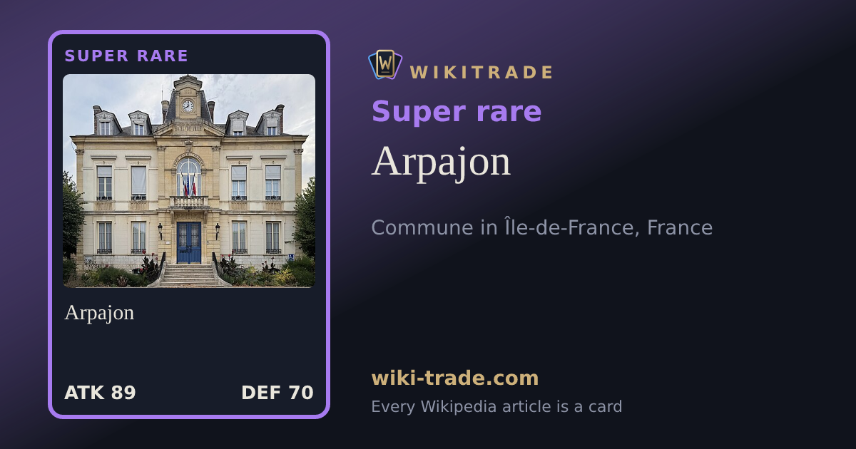 Arpajon — Super rare card