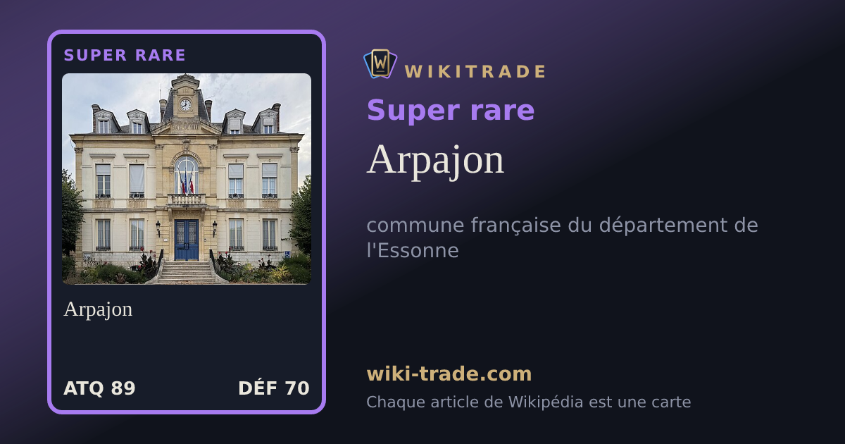 Arpajon — carte Super rare