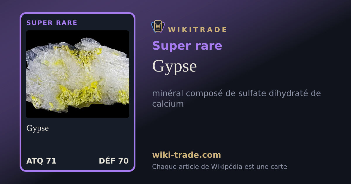 Gypse — carte Super rare
