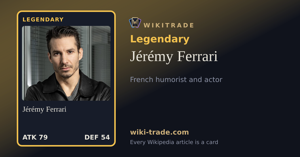 Jérémy Ferrari — Legendary card