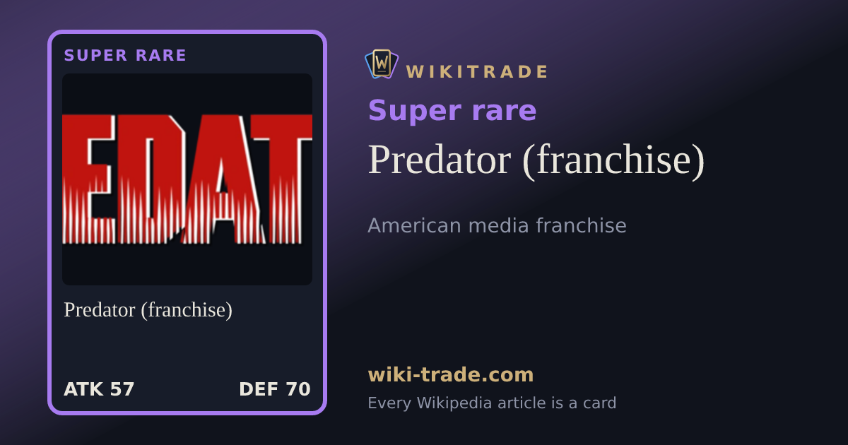 Predator (franchise) — Super rare card