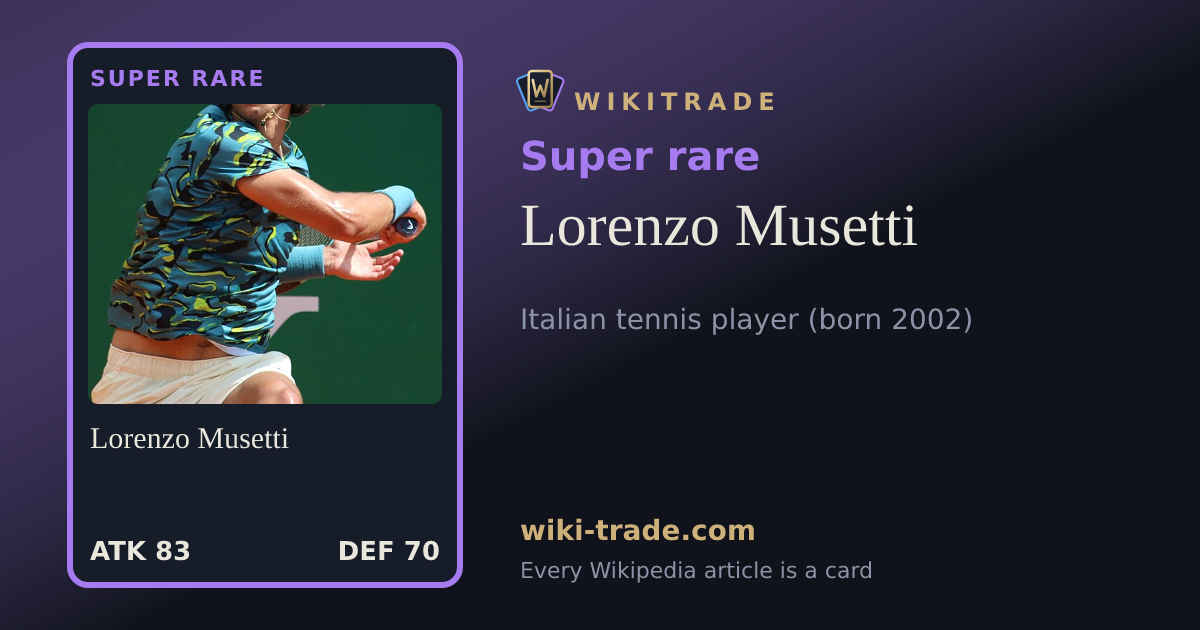 Lorenzo Musetti — Super rare card