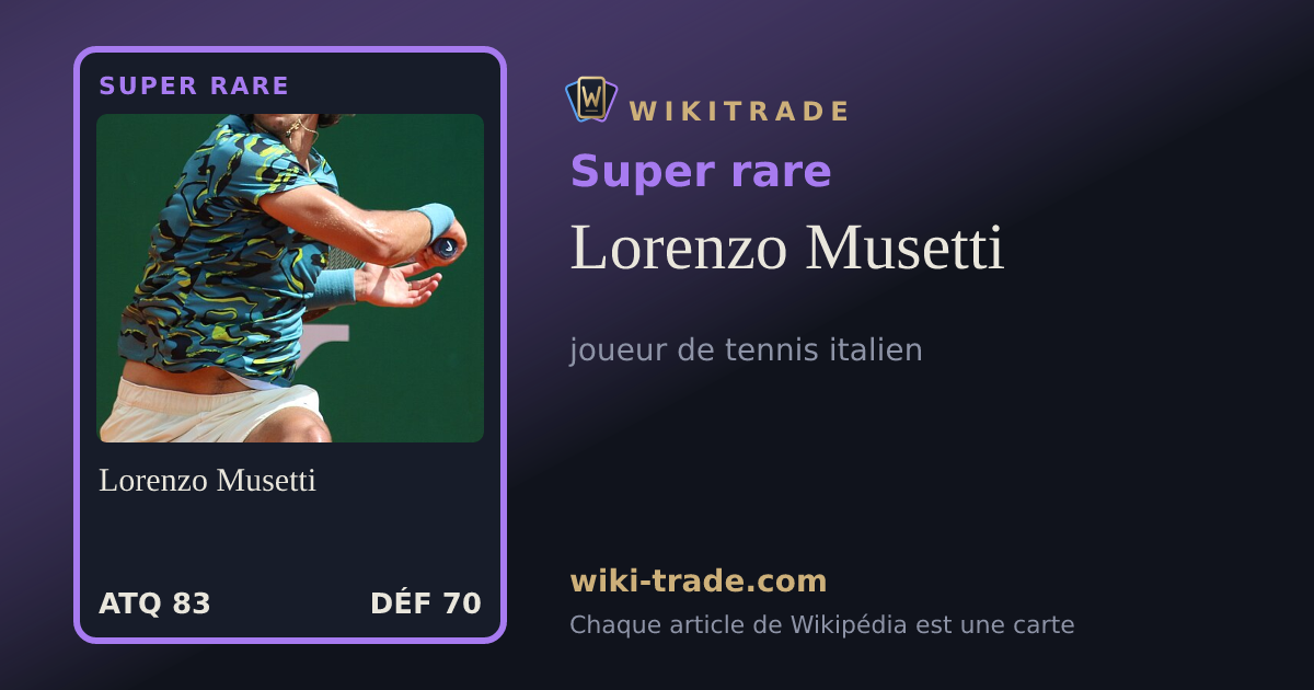 Lorenzo Musetti — carte Super rare