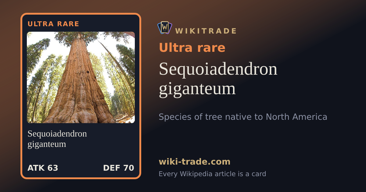 Sequoiadendron giganteum — Ultra rare card