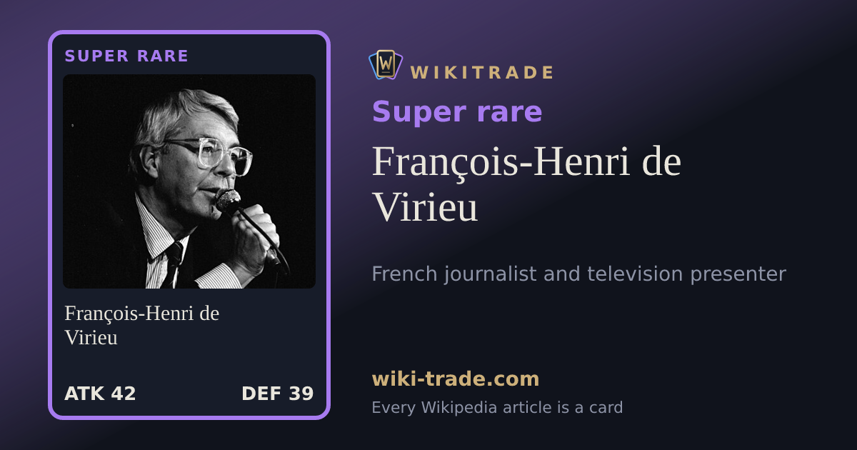 François-Henri de Virieu — Super rare card